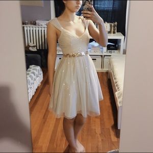 Short Gold Prom Dress